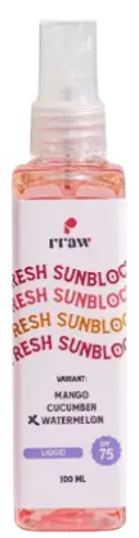 Rraw Skincare Liquid Sunblock SPF 75 Watermelon