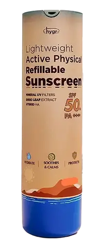 Hygr Lightweight Active Physical Refillable Sunscreen SPF 50+ PA++++