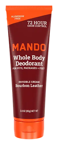 Mando Invisible Cream Deodorant Bourbon Leather