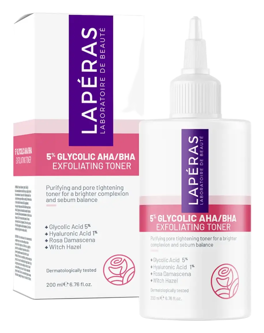 Laperas 5% Glycolic AHA/BHA Exfoliating Toner
